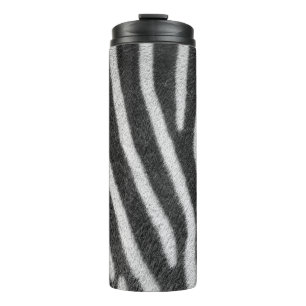 Zebra Fur Animal Pattern Thermal Tumbler