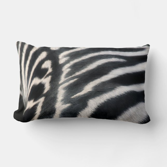 Zebra "Fur" Pillow (Front)