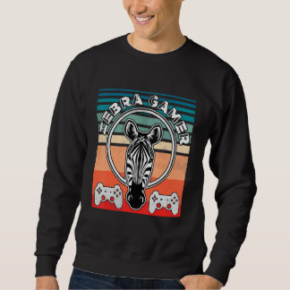 Zebra Gamer Can't Hear You I'm Gaming Zebra Gamer  Sweatshirt