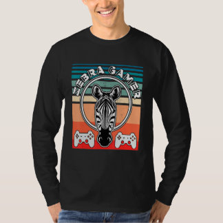 Zebra Gamer Can't Hear You I'm Gaming Zebra Gamer  T-Shirt