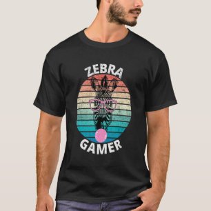 Zebra Gamer Graphic Design For Gamer Kids Men & Wo T-Shirt