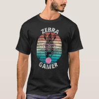 Zebra Gamer Graphic Design For Gamer Kids Men & Wo