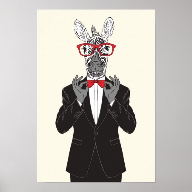 Zebra Gentleman Poster (Front)