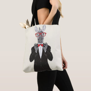 Zebra Gentleman Tote Bag