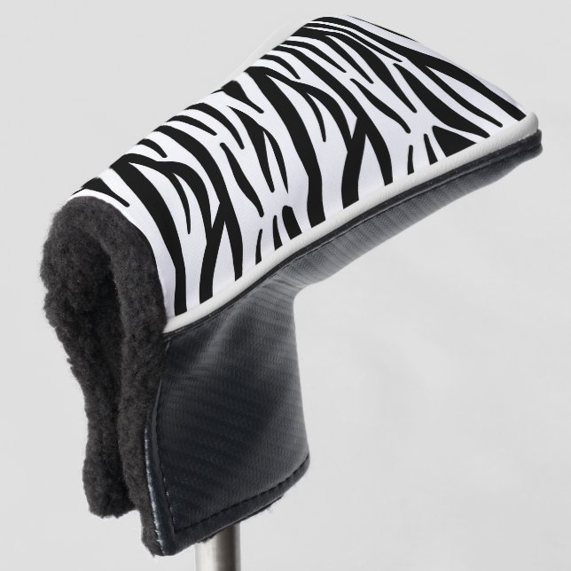 Zebra Golf Putter Head Cover  (3/4 Front)