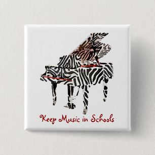 Zebra Grand Piano ~ Button