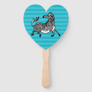 Zebra Hand Fan