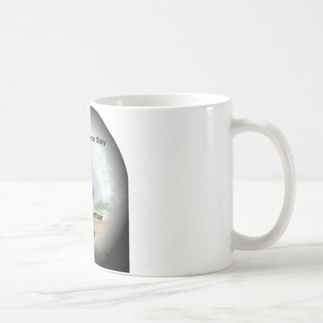 Zebra having & nice day and a better night. coffee mug (Right)