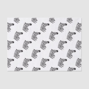 ZEBRA HEAD ART TISSUE PAPER