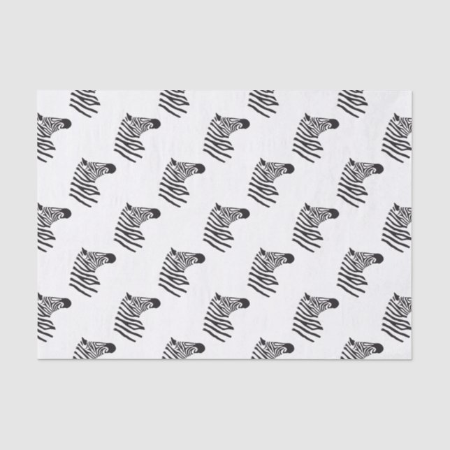 ZEBRA HEAD ART TISSUE PAPER (Front)