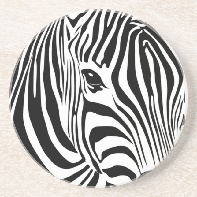Zebra Head Coaster (Front)
