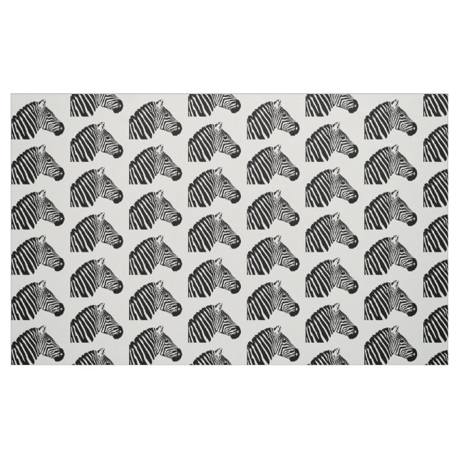 Zebra head fabric (Fat Quarter)