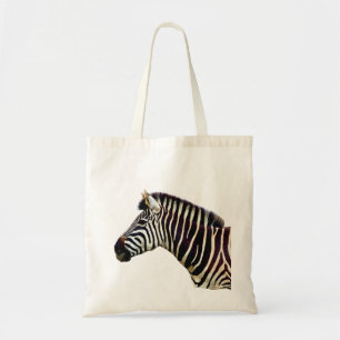 Zebra Head to Shoulder Tote Bag