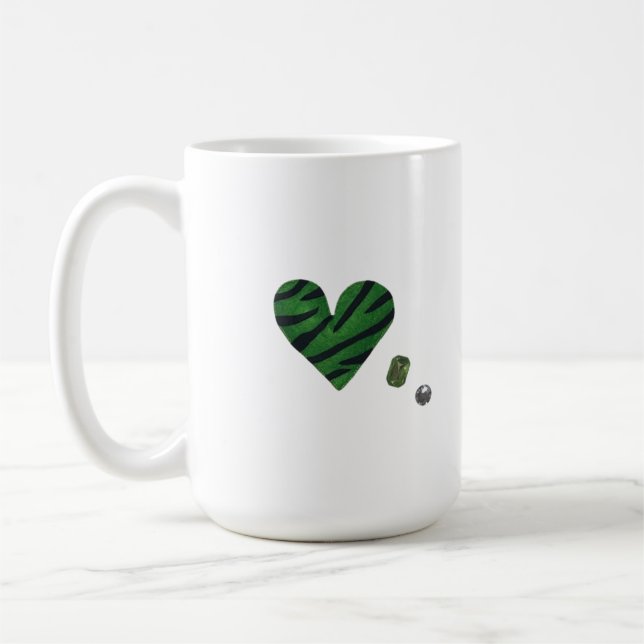 Zebra-heart Coffee Mug (Left)