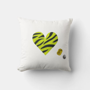 Zebra-heart Cushion