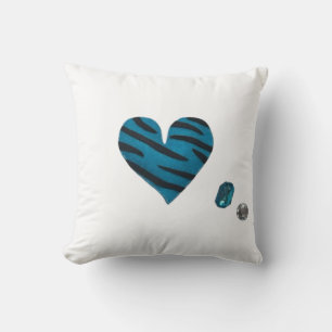 Zebra Heart Cushion
