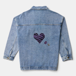 Zebra-heart Denim Jacket