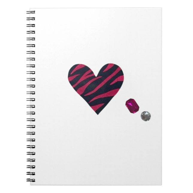 Zebra-heart Notebook (Front)