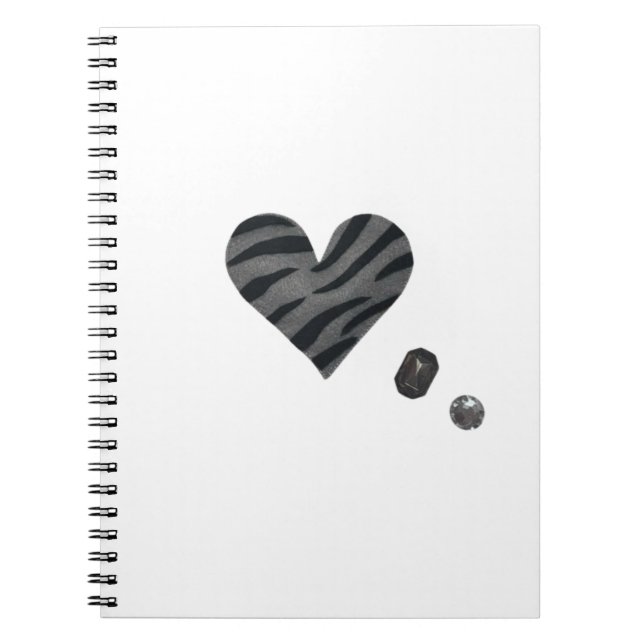Zebra-heart Notebook (Front)