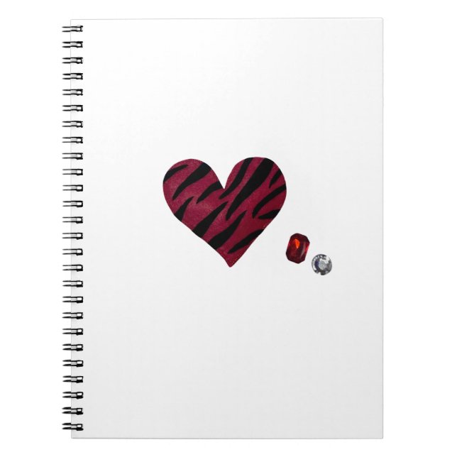 Zebra-heart Notebook (Front)