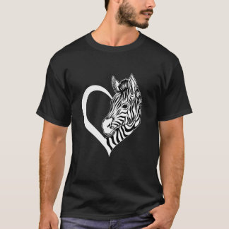 Zebra Heart - Safari Zebra Lover Zookeeper T-Shirt