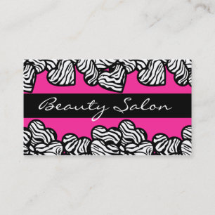 Zebra Hearts Design Business Card