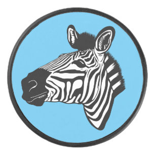 Zebra Hockey Puck
