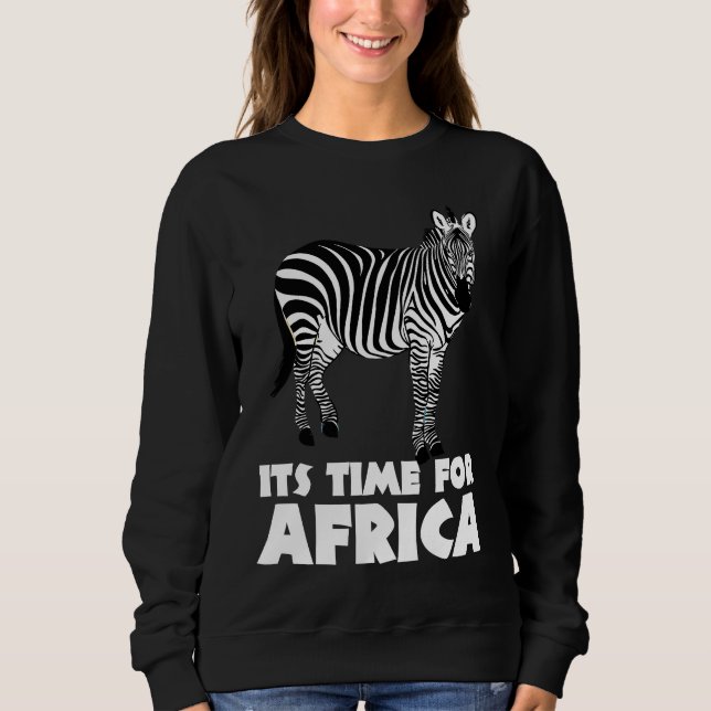 Zebra Horse Africa Animal Safari Boy Wild Sweatshirt (Front)