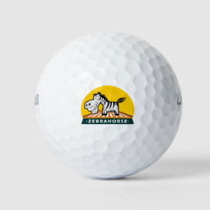 Zebra Horse Golf Balls