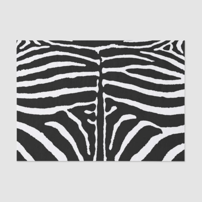 Zebra in Black and White Tissue Paper (Front)