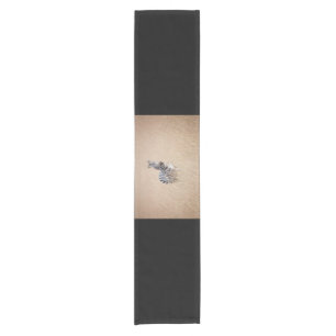 Zebra in high grass short table runner