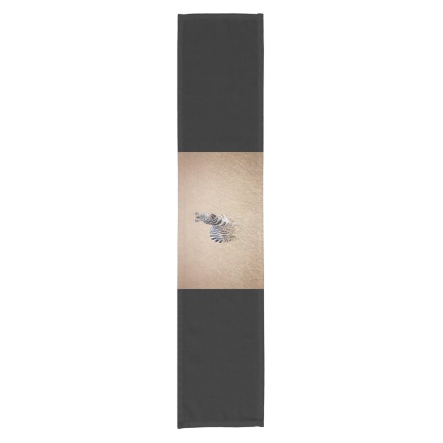 Zebra in high grass short table runner (Front)