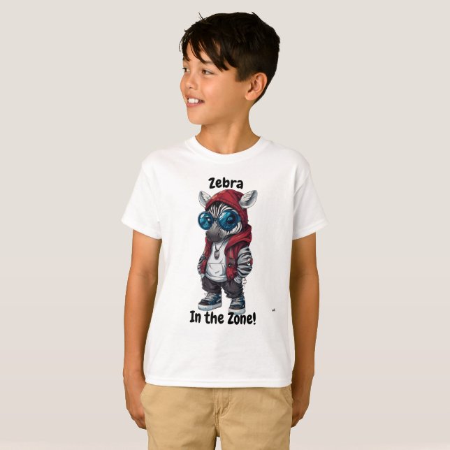 Zebra in the Zone - Urban Style Tee (Front Full)