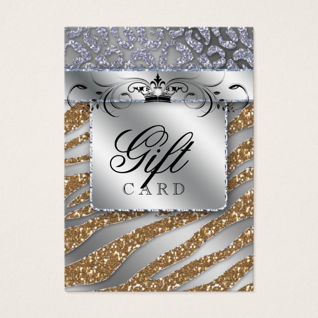 Zebra Jewellery Gift Card Silver crown (Front)