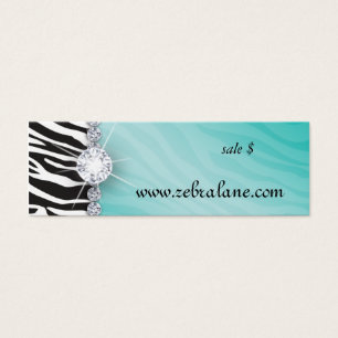 Zebra Jewellery Hang Tag Fashion
