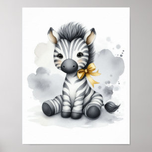 Zebra Jungle Nursery Wall Art