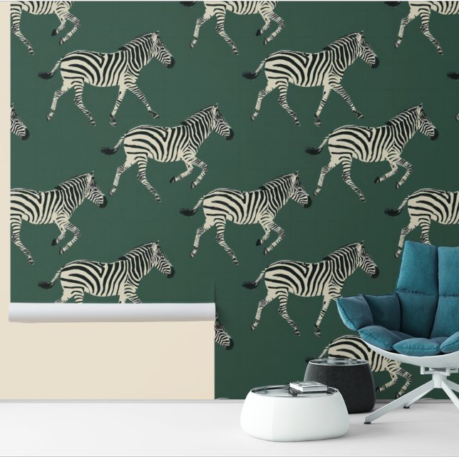 Zebra Jungle Serengeti Africa Safari pattern Wallpaper (Creator Uploaded)