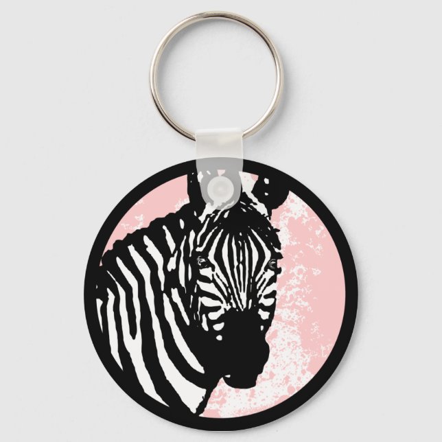 zebra. key ring (Front)