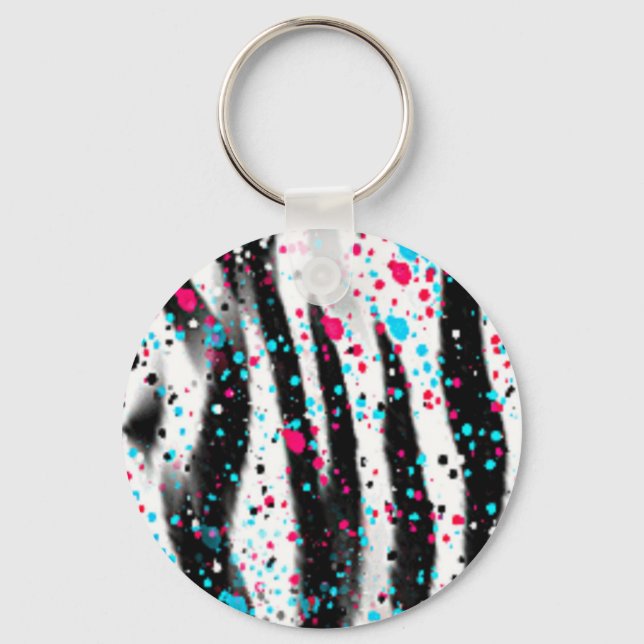 Zebra Key Ring (Front)