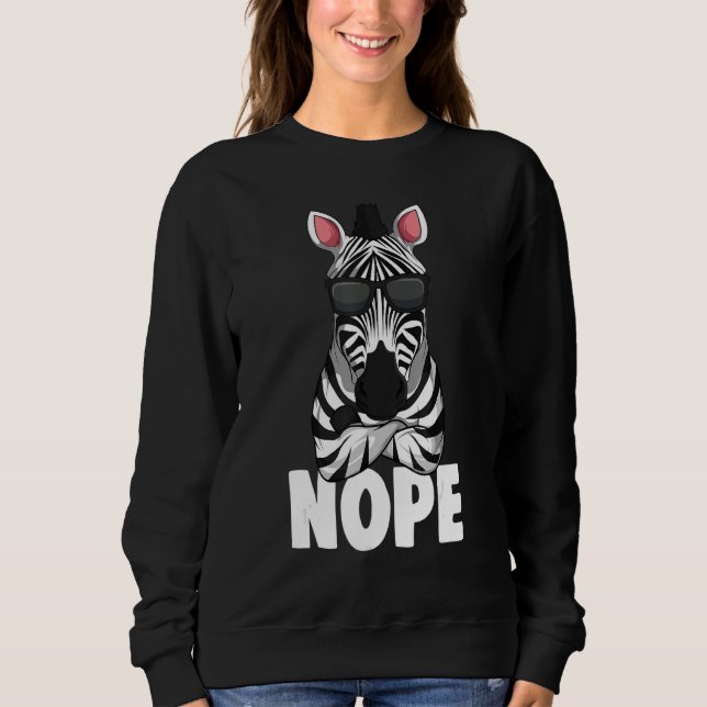 Zebra Kids Boys Girls Women Zebra Lover Sweatshirt (Front)