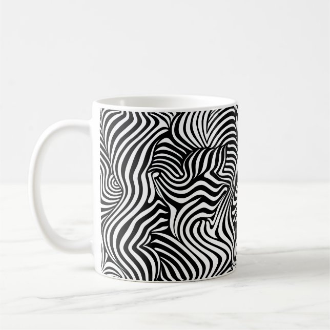 Zebra Line Extreme, beautiful, animal, luxury Coffee Mug (Left)