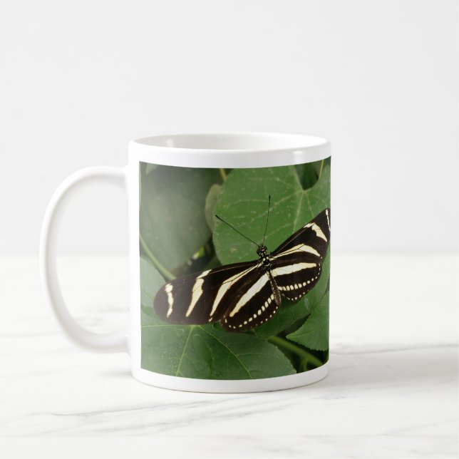 Zebra Longwing Butterfly Mug (Left)