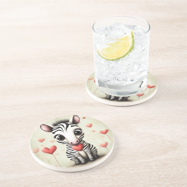 Zebra Love 1 Coaster (Side)