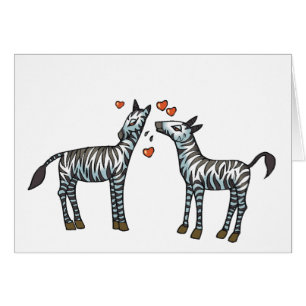 Zebra Love Card