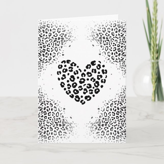 Zebra love greeting card (Front)