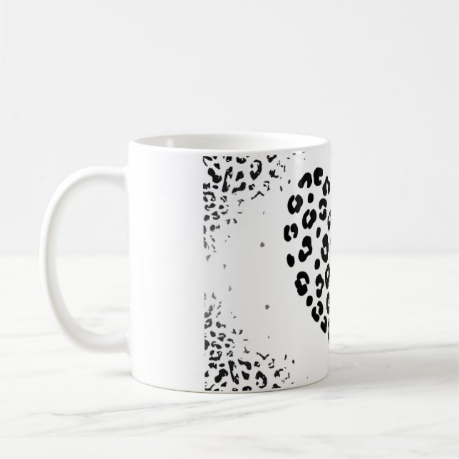 Zebra love greeting card coffee mug (Left)