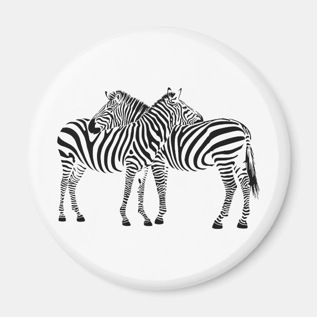 Zebra Love Magnet (Front)