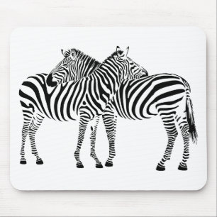 Zebra Love Mouse Pad