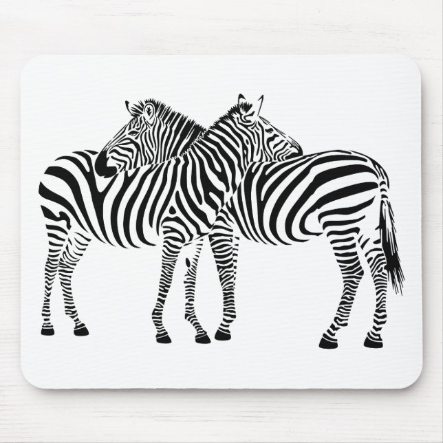 Zebra Love Mouse Pad (Front)