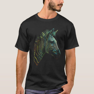 Zebra Lover Artwork Animal Motif Zebra 5 T-Shirt